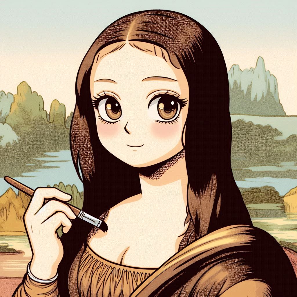 Mona Lisa variant (Dall-e 2024)