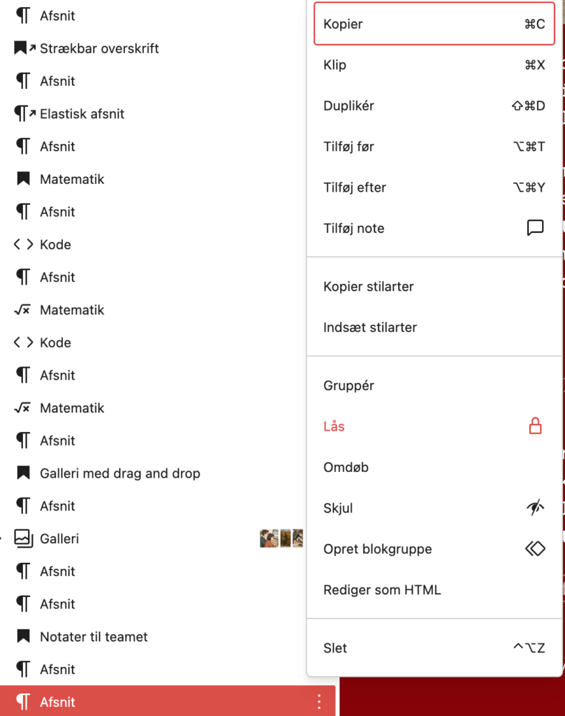 Klik på "Tilføj note" og skriv den i dialogen, der åbnes.