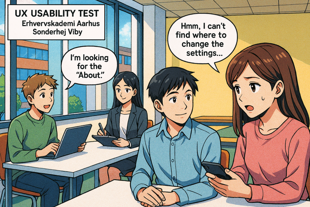 Brugertest. Billede: coPilot.