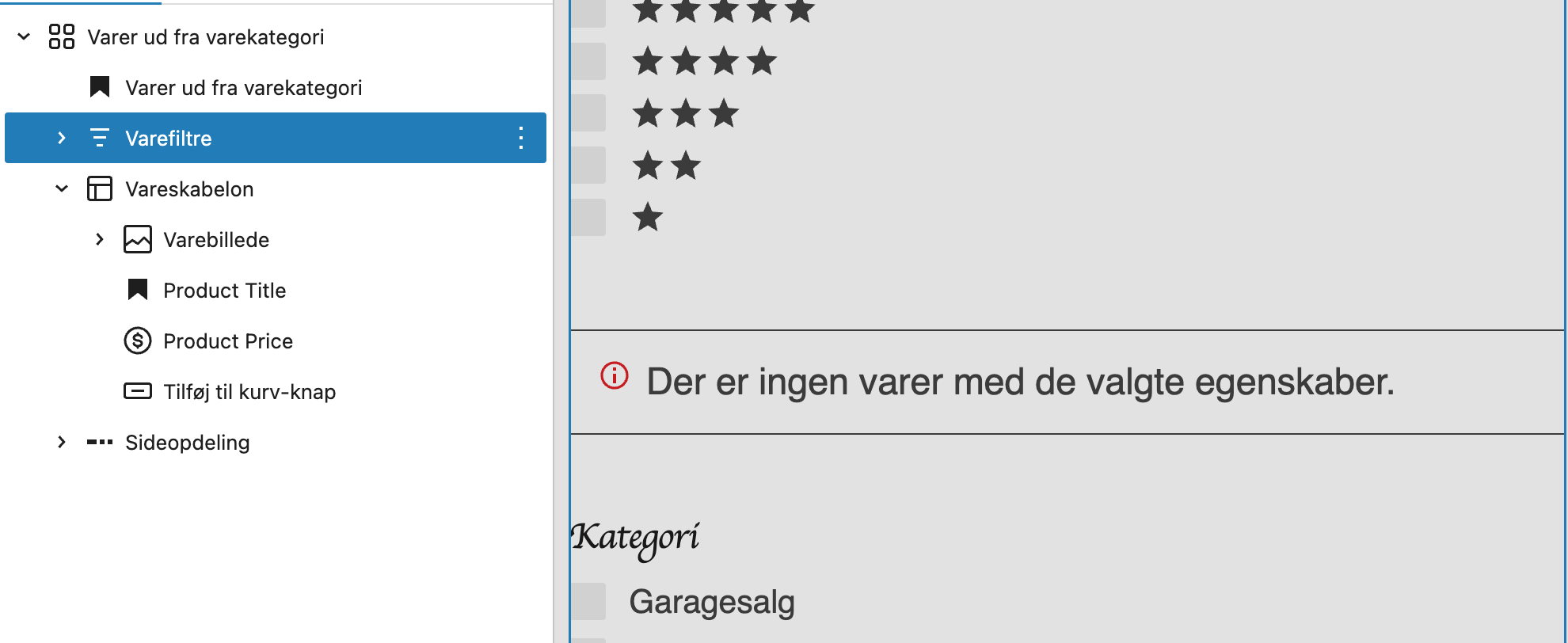 Woos filterblok. Den er ikke fejlfri.