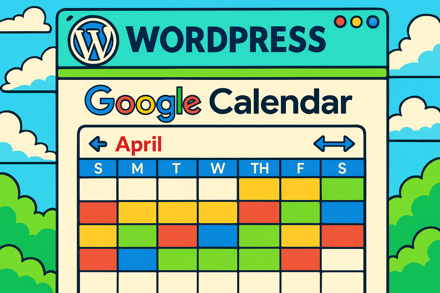 Google Kalender på WP