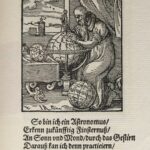 "Der astrionomus" fra Stænderbogen af Hans Sachs, træsnit af Jost Amman (1568)